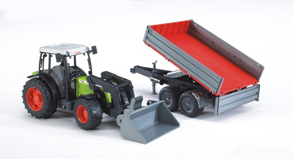 Bruder Tractor Claas nectis 267 f con rimorchio