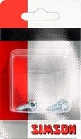 Simson Slot Parkers - Ring Lock Montting Set, 4,8x13mm, stříbro