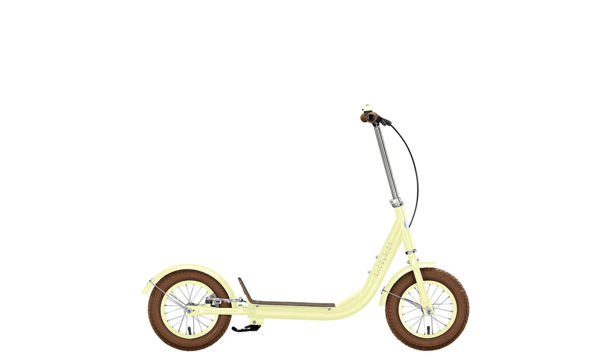 Excelsior scooter retro scooter (#1) scooter excels. retro light yellow