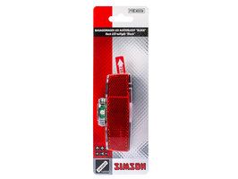 Rear light block LED battery luggage rack Red
