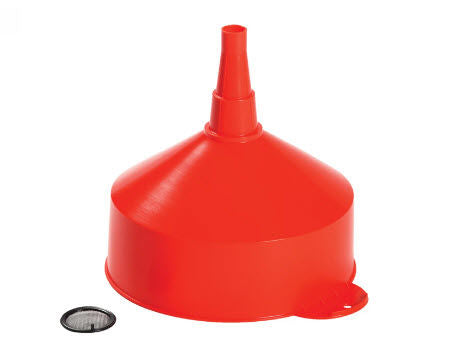Max4car funnel plastic funnel 235 mm d orange with sieve