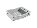 Égouttoir à vaisselle Curver sur plateau 48x38x10,5 cm gris clair