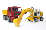 Brother man tga tipper with crane