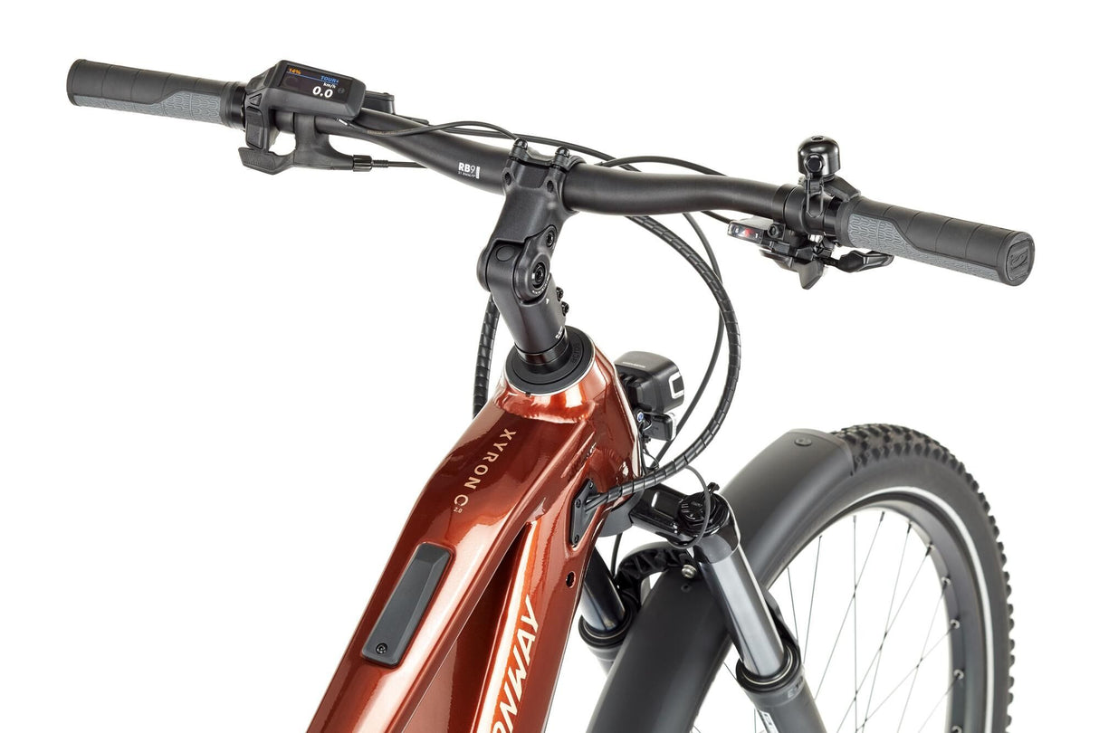 Conway elektrische suv "xyron c 2.0 750" (#1) ebike conw.xyron c2.0 750 29/43 9sp full sus.rusted