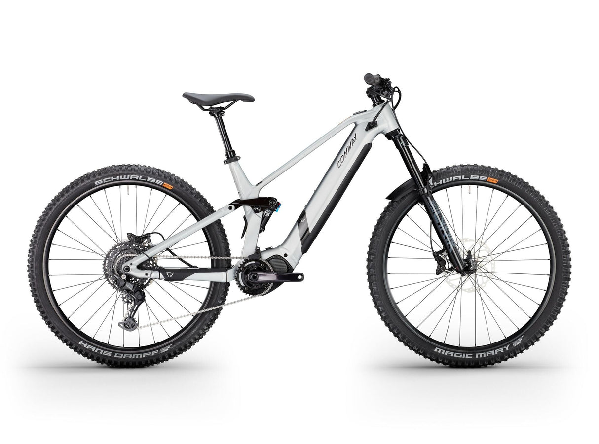 Conway elektrische mtb full-suspension ewme 2.0 (#1) ebike conw. ewme 2.0 se 29 50 10sp full sus. sil.