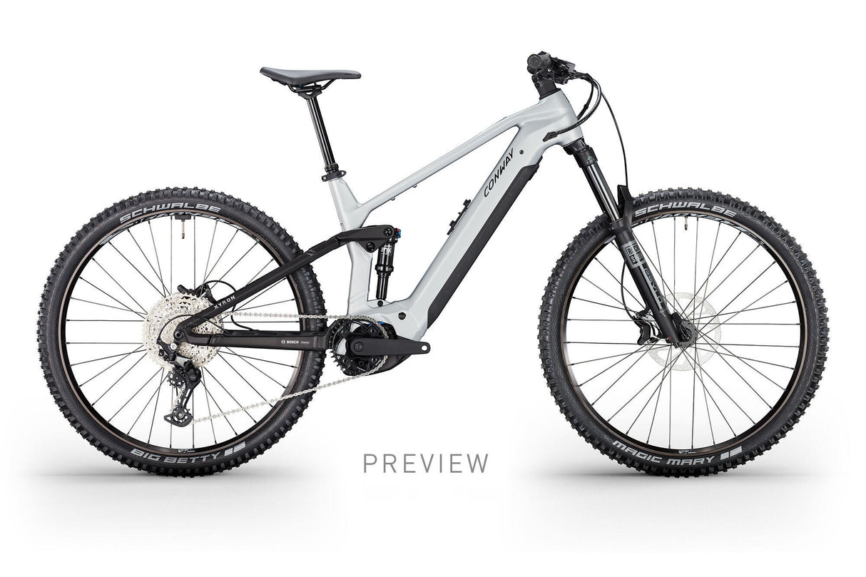 Conway elektrische mtb full-suspension xyron st 4.0 (#2) erad xyron st 4.0 men 29 l 12g alu raw black