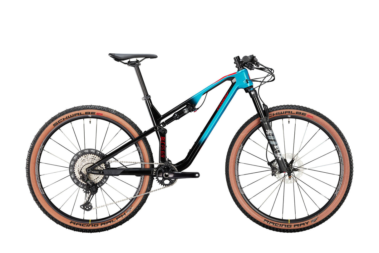 Conway mtb full-suspension rlc fs 6.9 mod. 23 bike con.rlc fs 6.9 29 51 full sus.12sp topaz red