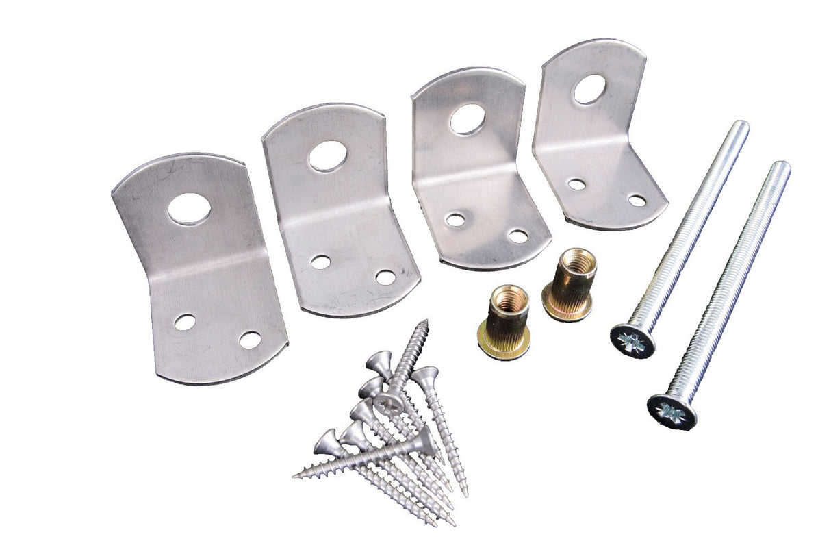 Waelbers uni beslag set bout l100mm schroeven rvs