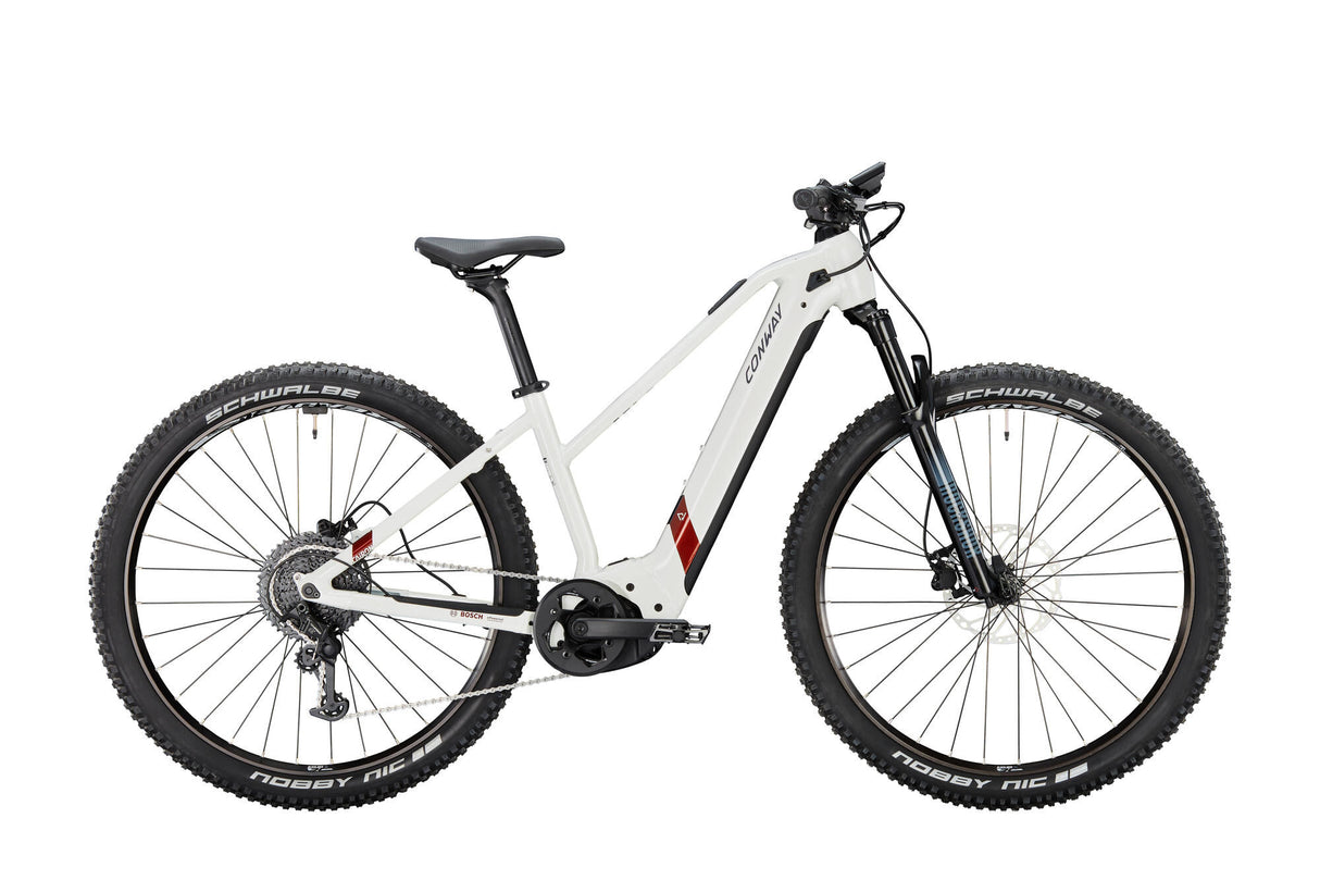 Conway elektrische mtb hardtail cairon s 8.0 mod. 23 ebike conw.cairon s 8.0 29 53 trap.11sp white cop