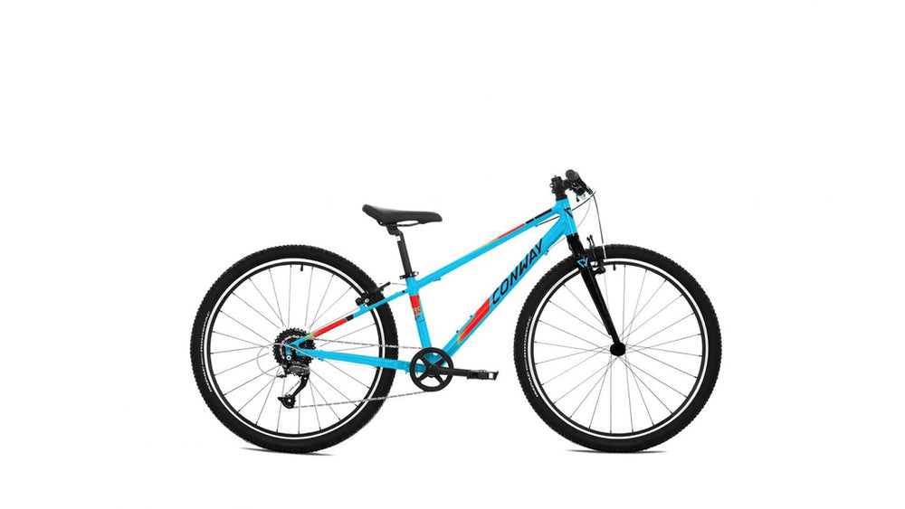 Conway mtb kinder- jeugdfiets ms 260 rigid mod. 23 bike conw.ms260 rigid 26 31 diam.9sp turq. bl.