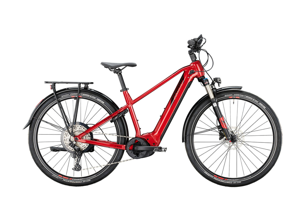 Conway elektrische trekkingfiets cairon t 5.0 mod. 22 ebike conw.cairon t 5.0 28 41 diam.11sp red black