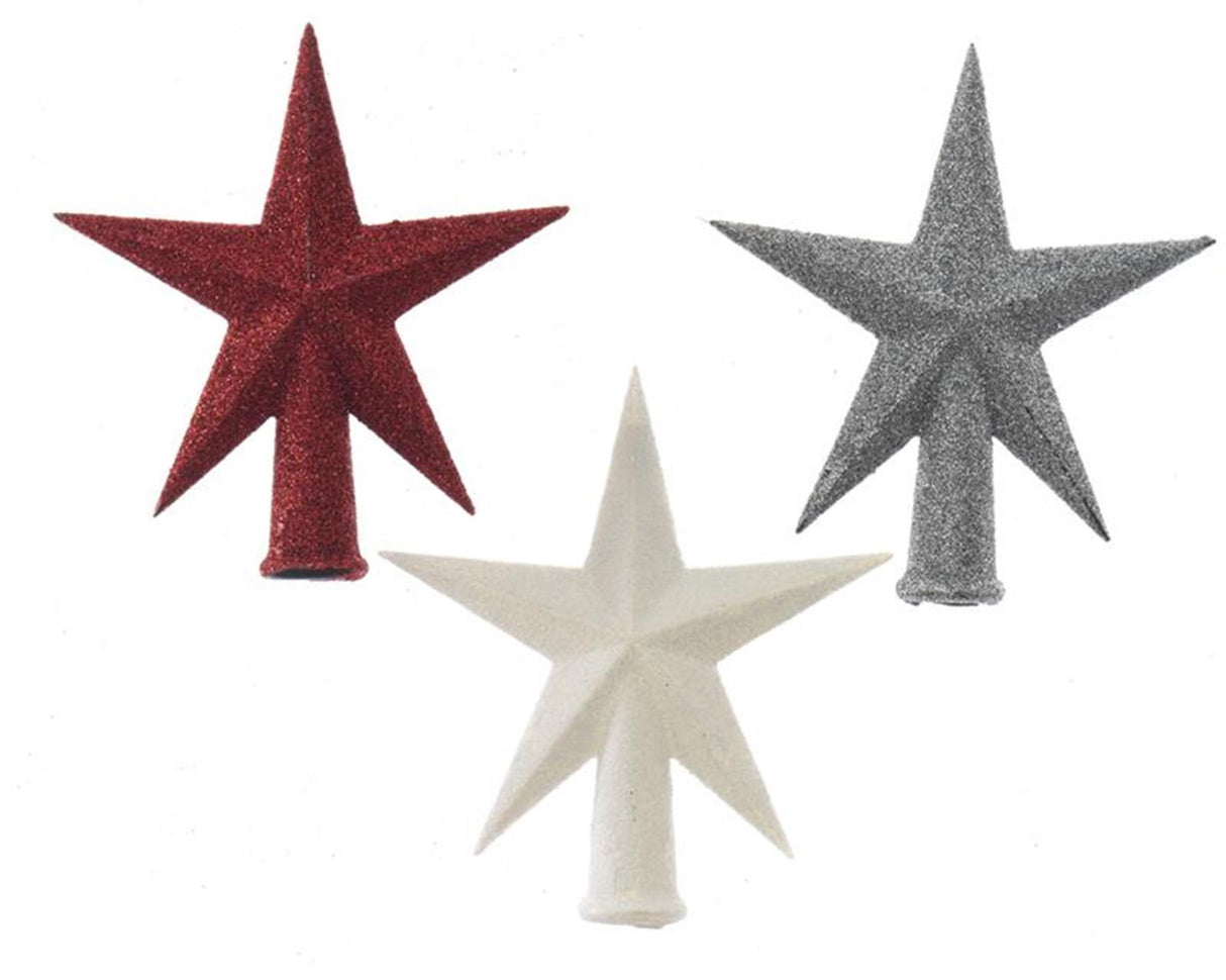 Decoris piek kunststof glitter ø12x13cm