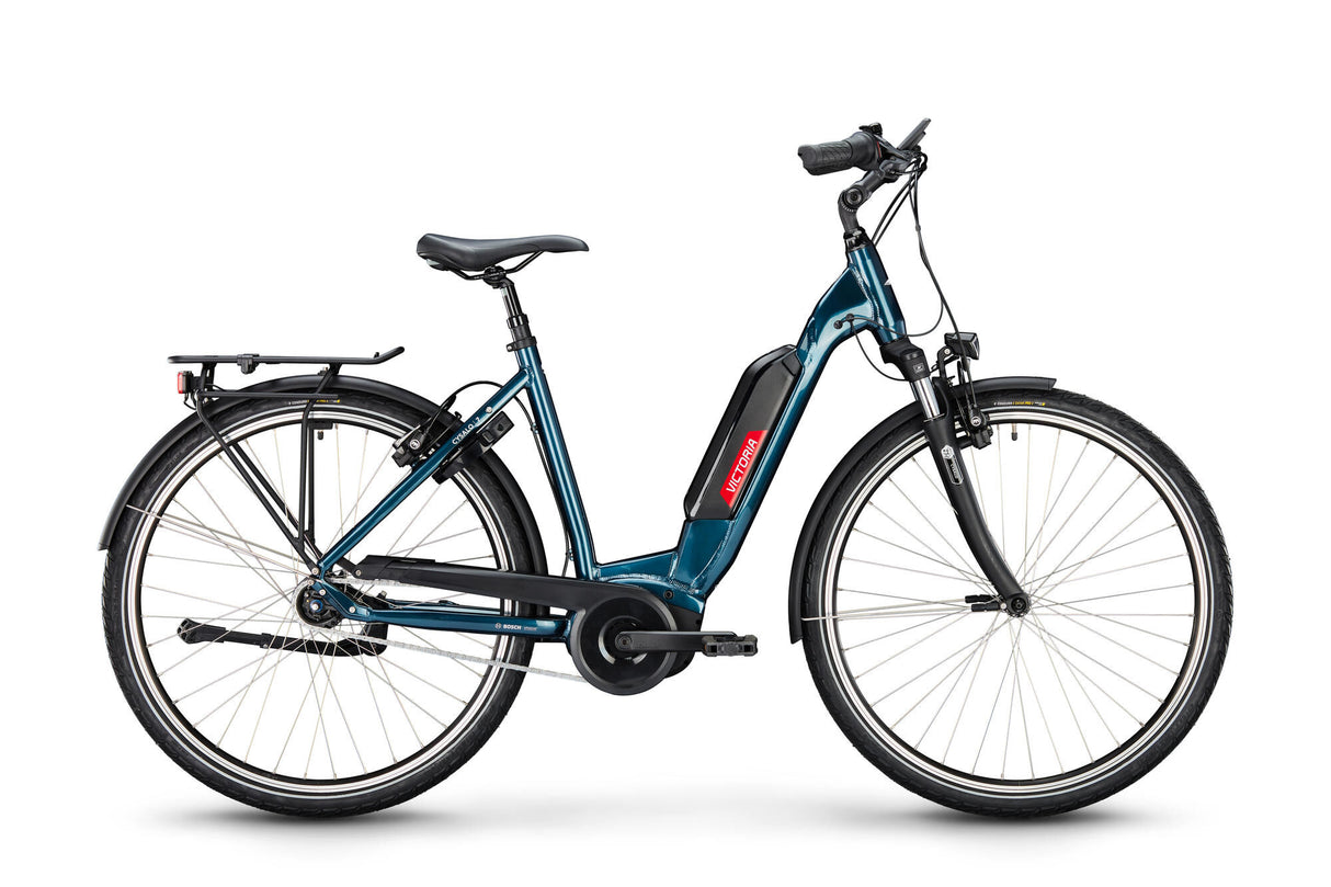 Victoria elektrische trekkingfiets "cysalo 7" (#1) ebike vict.cysalo 7 28/56 low entry 7sp cb blue