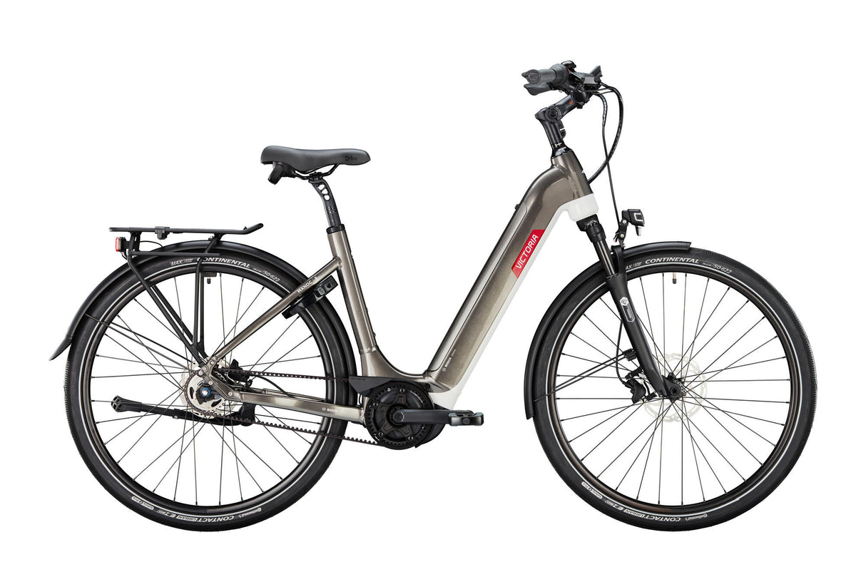 Victoria elektrische trekkingfiets "manoc 3" (#1) ebike vict. manoc 3 28/54 wave 5sp cb quarz grey