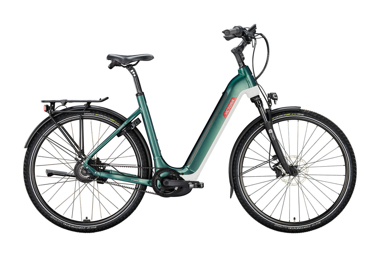 Victoria elektrische trekkingfiets "manoc 5" (#1) ebike vict. manoc 5 28/50 env. wave green