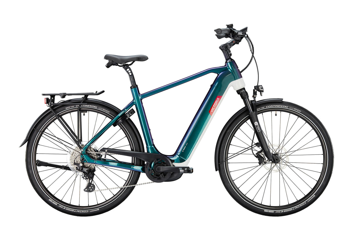 Victoria elektrische trekkingfiets "manoc 4" (#1) ebike vict. manoc 4 28/50 10sp petrol