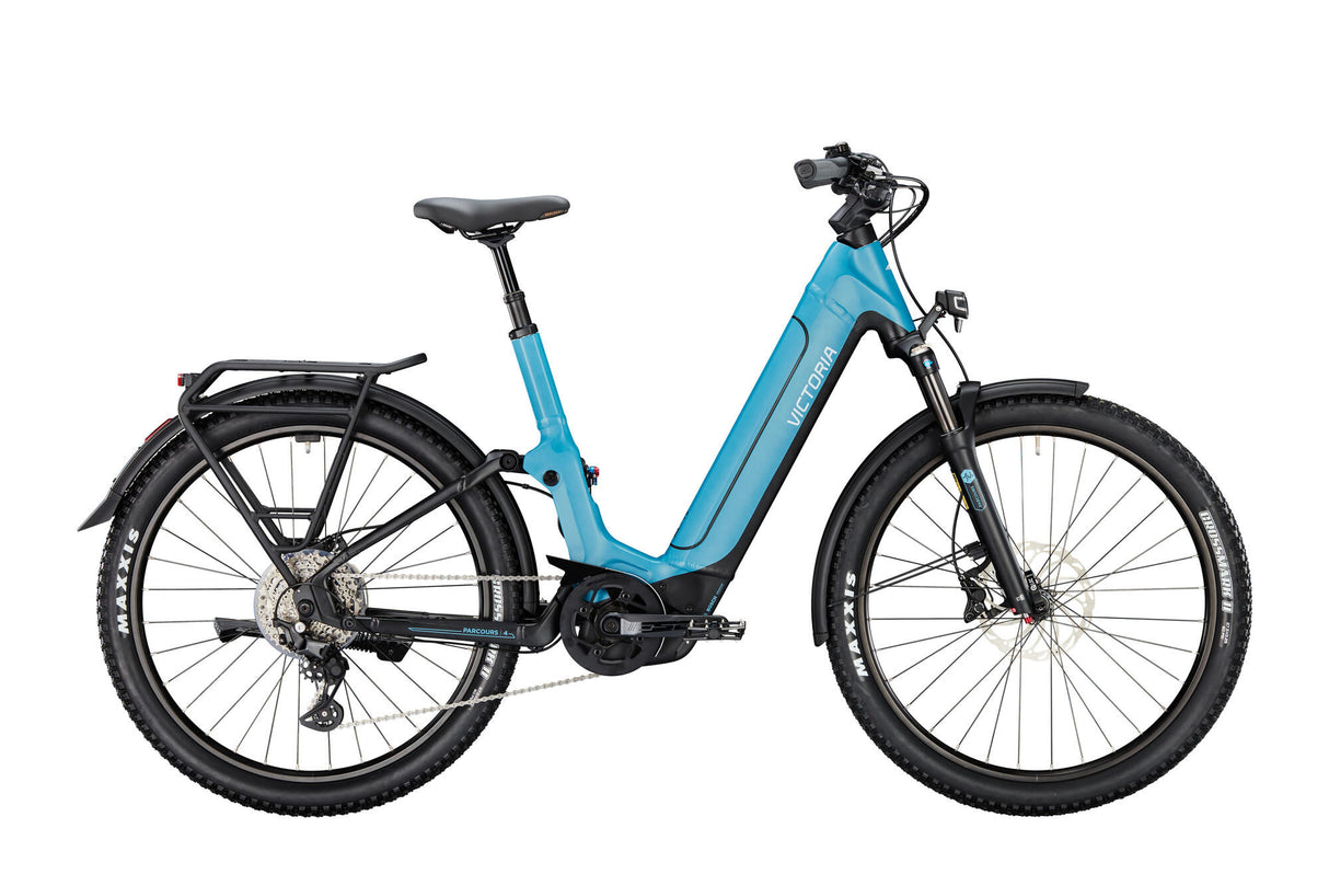 Victoria elektrische full suspension parcours 4 (#1) ebike vict.parcours 4 28 46 10sp wave blue