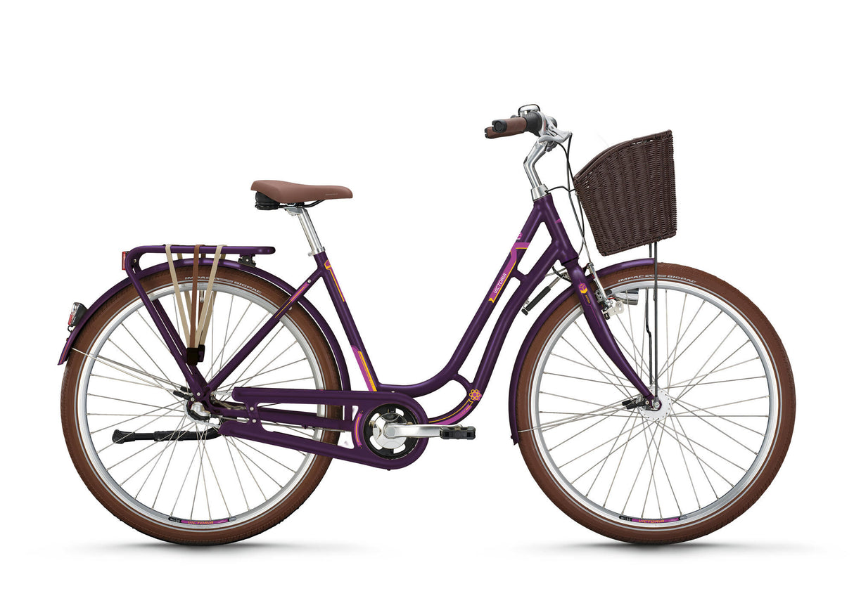 Victoria stadsfiets antiqa 5 mod. 24 bike vict.antiqa 5 28 50 nost.7sp dark violet