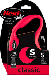 Flexi Classic Retractable Leash, Tape, Red