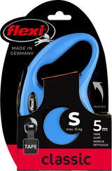 Flexi Classic Retractable Leash Tape Blue