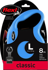 Flexi Classic Retractable Leash Tape Blue