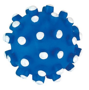 Vinyl toy ball approx. 12 cm with studs squeaker