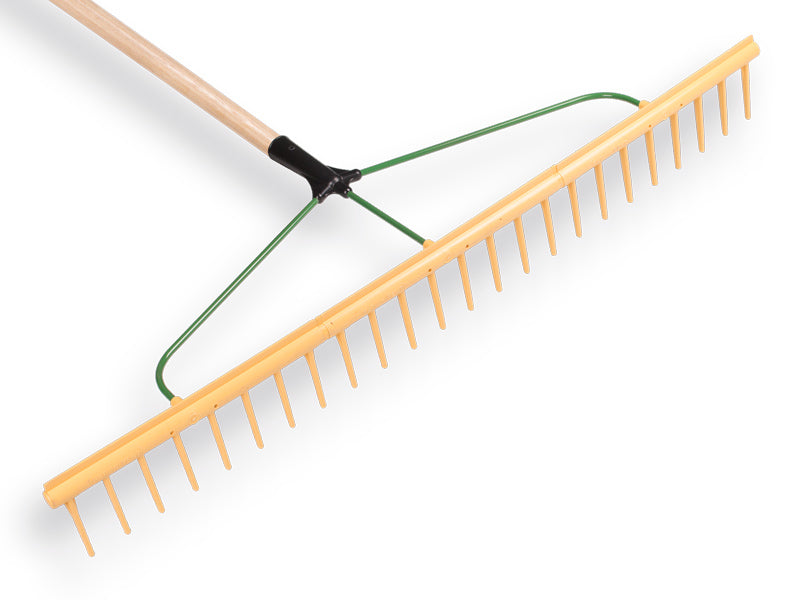 Mm eurotool poly rake 24t with leveling edge 94cm with handle 160cm