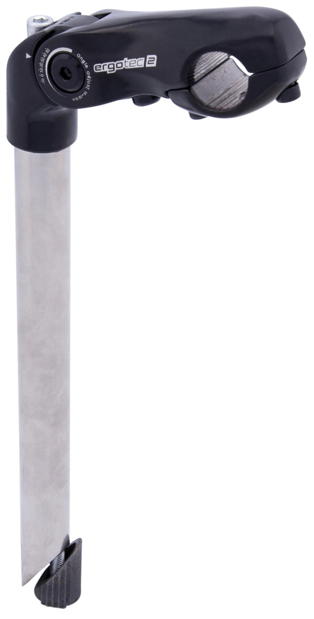 STEM ERGOTEC 25,4 mm regolabile XL in acciaio inossidabile nero 300 90mm