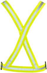 Wowow reflecterende veiligheidssjerp kruisband refl.sash cross belt fluoresc.yellow