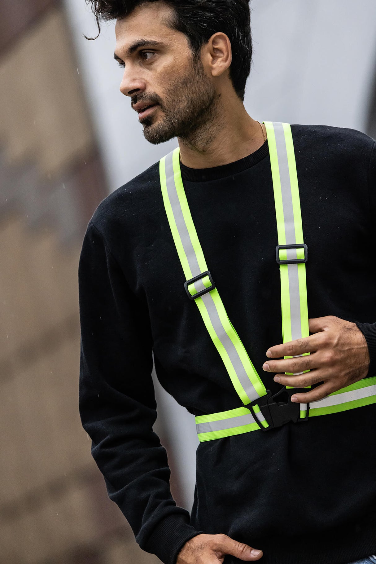 Wowow reflecterende veiligheidssjerp kruisband refl.sash cross belt fluoresc.yellow