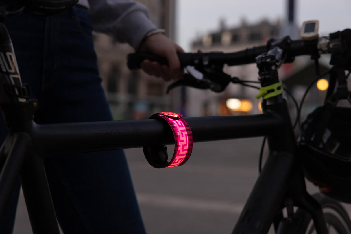 Wowow led reflexband stardust snap wrap led reflective tape sta snapwrap led pink