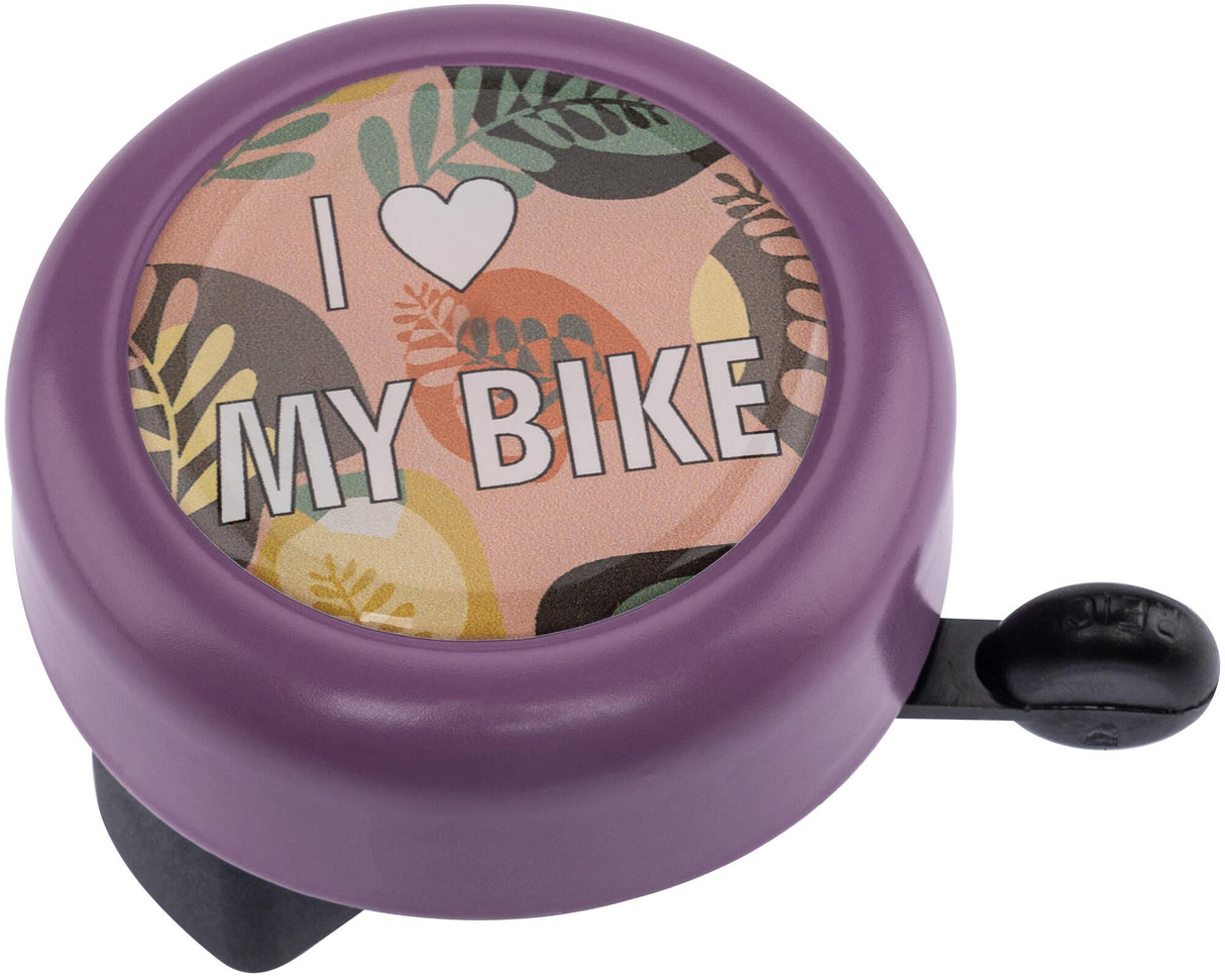 Reich bicycle bell i love my bike rich motif bell i love my bike purple pai