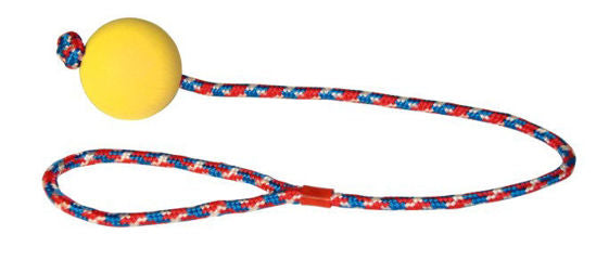 Schuimrubberbal aan touw 60cm