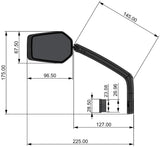 Contec rear view mirror e-view evo gl ct rear-view mirror e-vie evo gl dazz mg-link