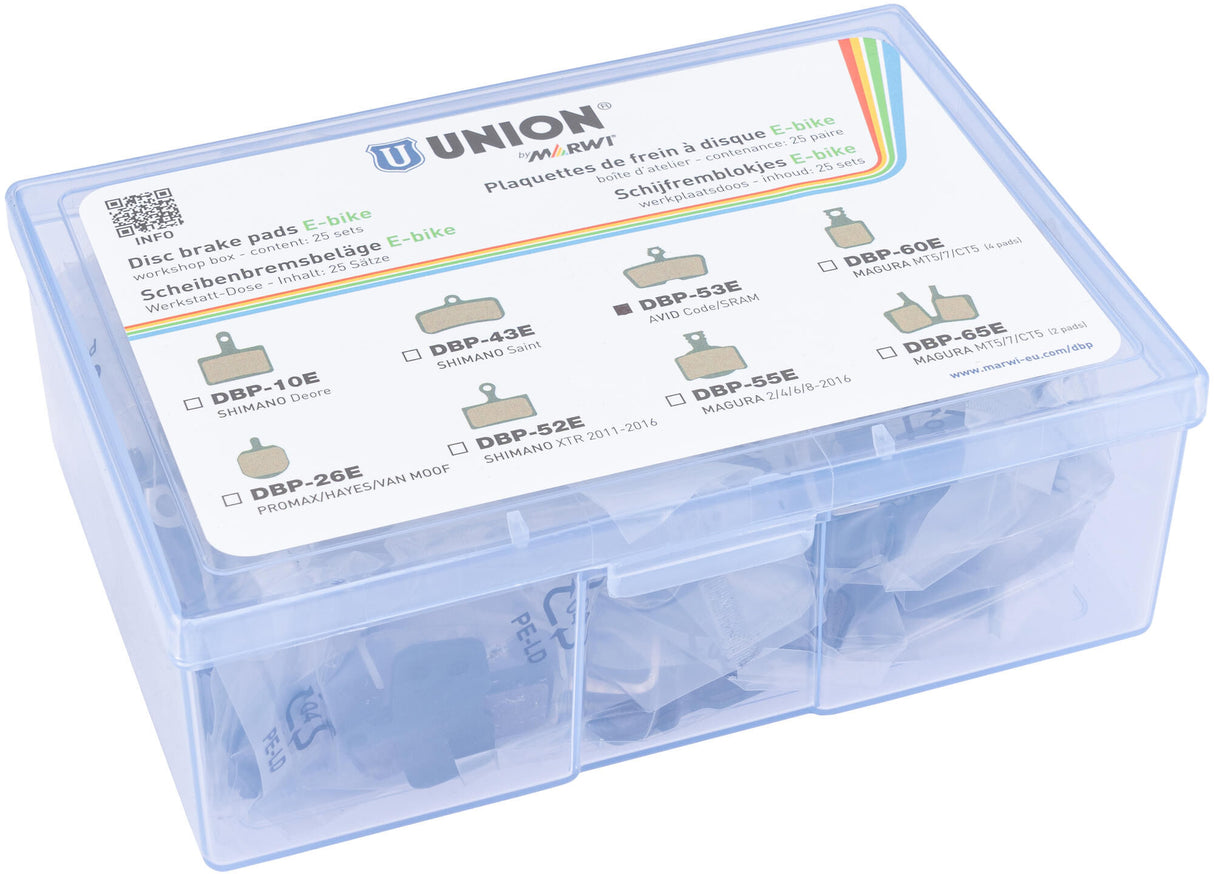 Marwi Union Disc brake blocks DBP-53E Avid code SRAM (25PR)
