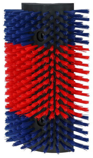 Halfronde koeborstel veeborstel blauwrood xl