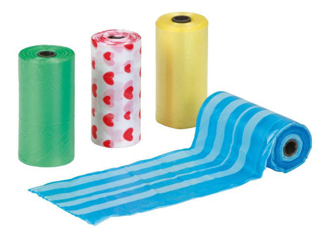 Hondenpoepzakjes gekleurd 4x20st plastic