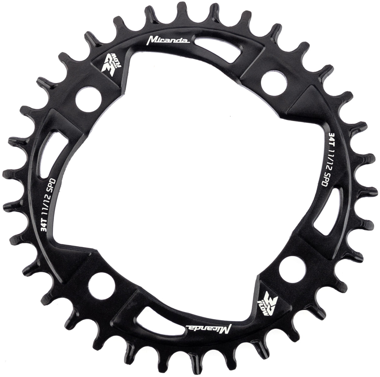 Miranda chainring mtb chainflow 3d chain ring mtb chainflow 3d 34t