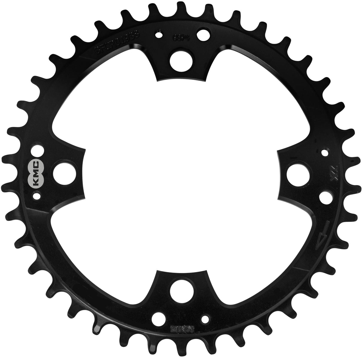 KMC gear BCD104 Narrow-Wide 38t Black