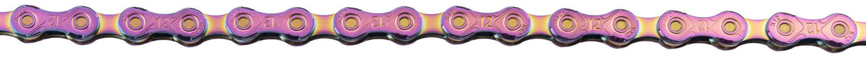 KMC X12 Aurora Blue 126 Schakels - Bicycle chain with Double X -Bridge - 12 -speed