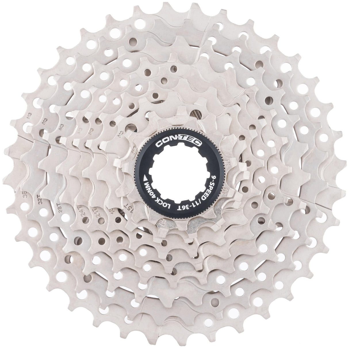 Contec grad cassette tandwiel ct cassette grad 11-36t 9sp sil. black