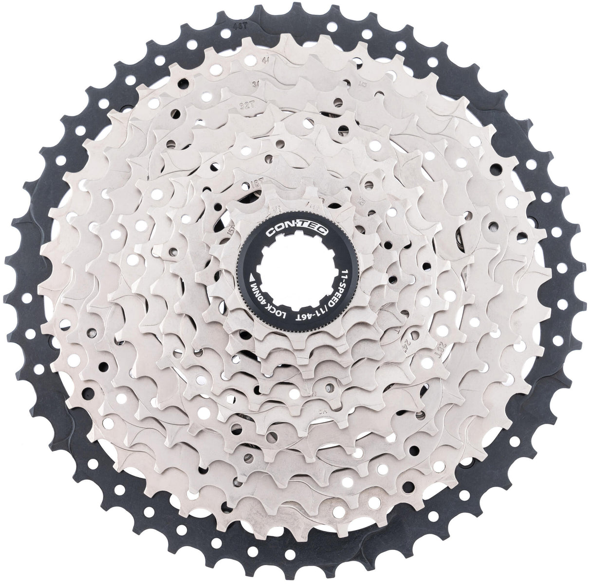 Contec grad cassette tandwiel ct cassette grad 11-46t sil. black
