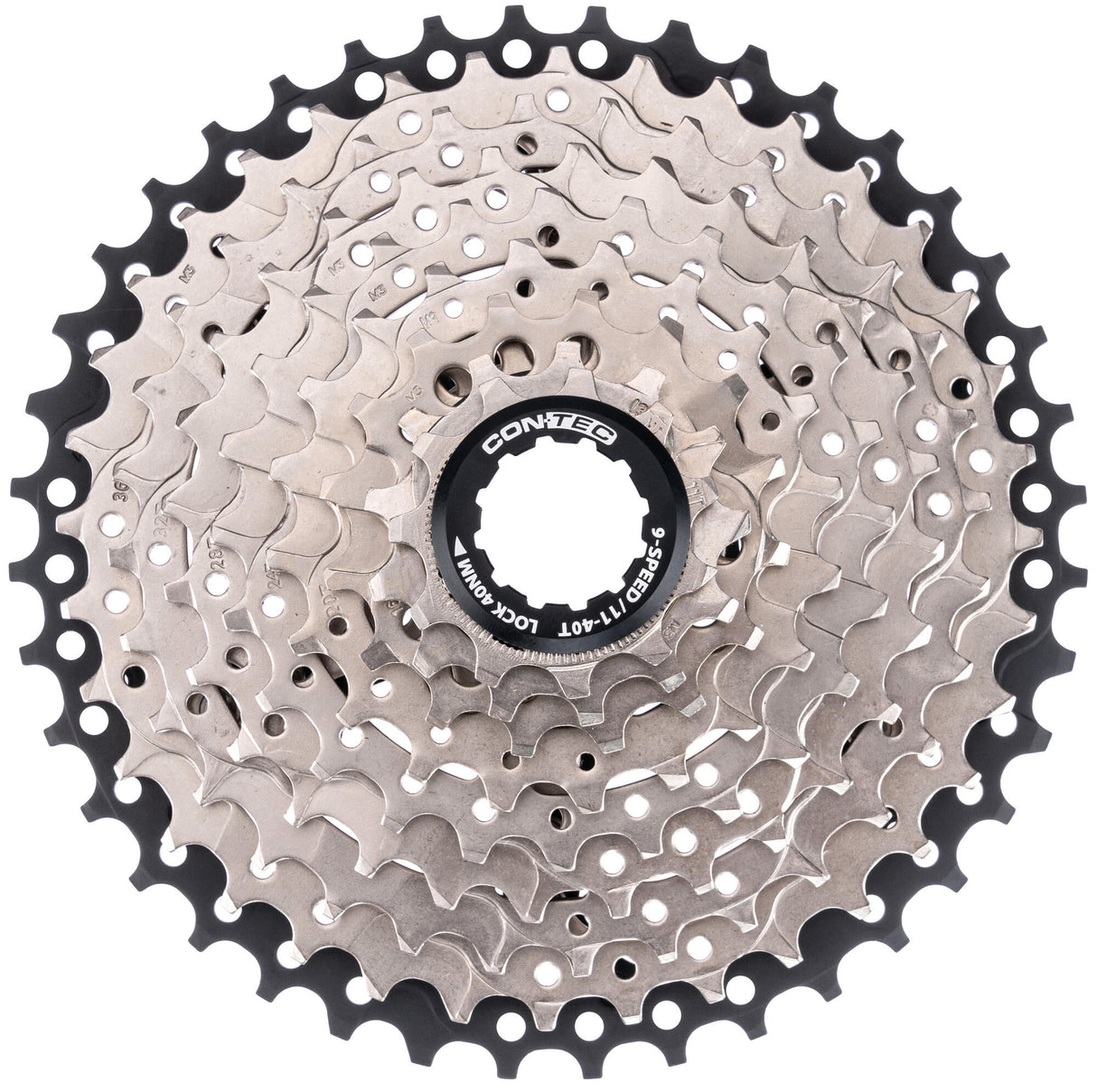 Contec grad cassette tandwiel ct cas.sprocket grad 11-40t 9sp sil. black