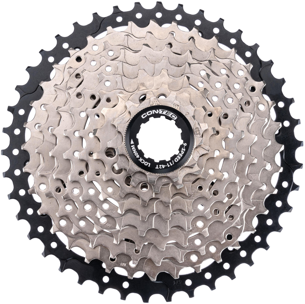 Contec grad cassette tandwiel ct cas.sprocket grad 11-42t 9sp sil. black