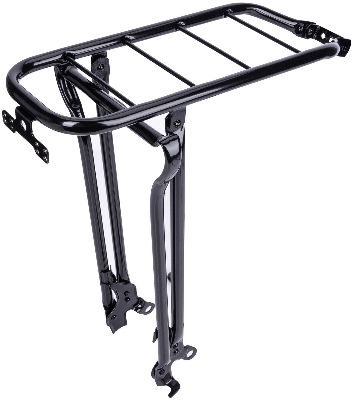 Luggage carrier with folding stand 28 inch steel black