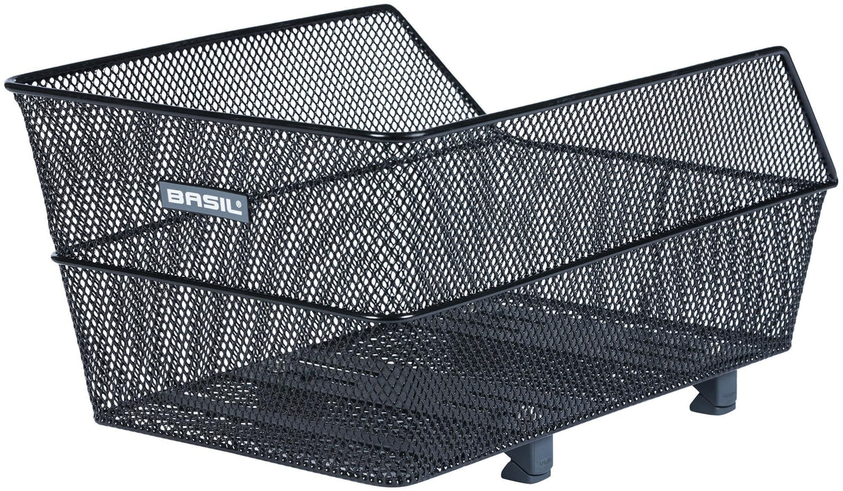 Basil Cento S WSL - Bicycle basket - On the back - Small - Including Basil WSL system - Black