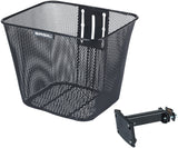 Basil basket, in front "bilbao" front basket basil bilbao black