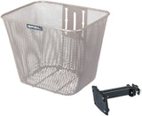 Basilic Bicycle Basket Bilbao s fiksno pritrditvijo 26 x 22 x 27 cm - gola kovinska