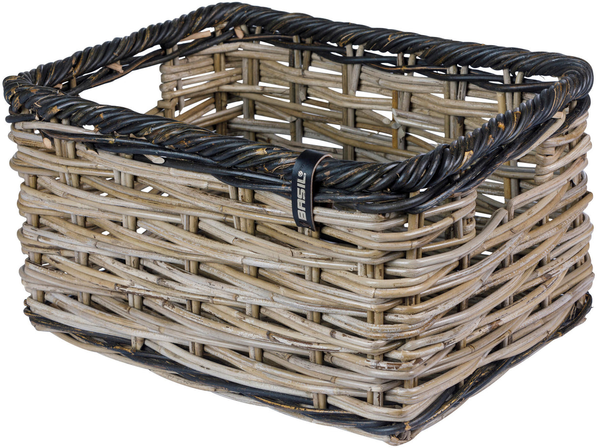 Basil Bicycle basket Dijon Large Gray Black