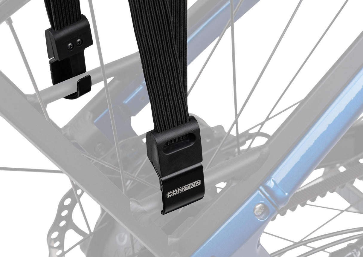 CONTEC "Addventure Max" lashing strapsSB-packed, robust 2-fold lashing straps with strap divider for better adjustabilitySturdy aluminum hooks, 560 mm long, 12 mm wide straps each